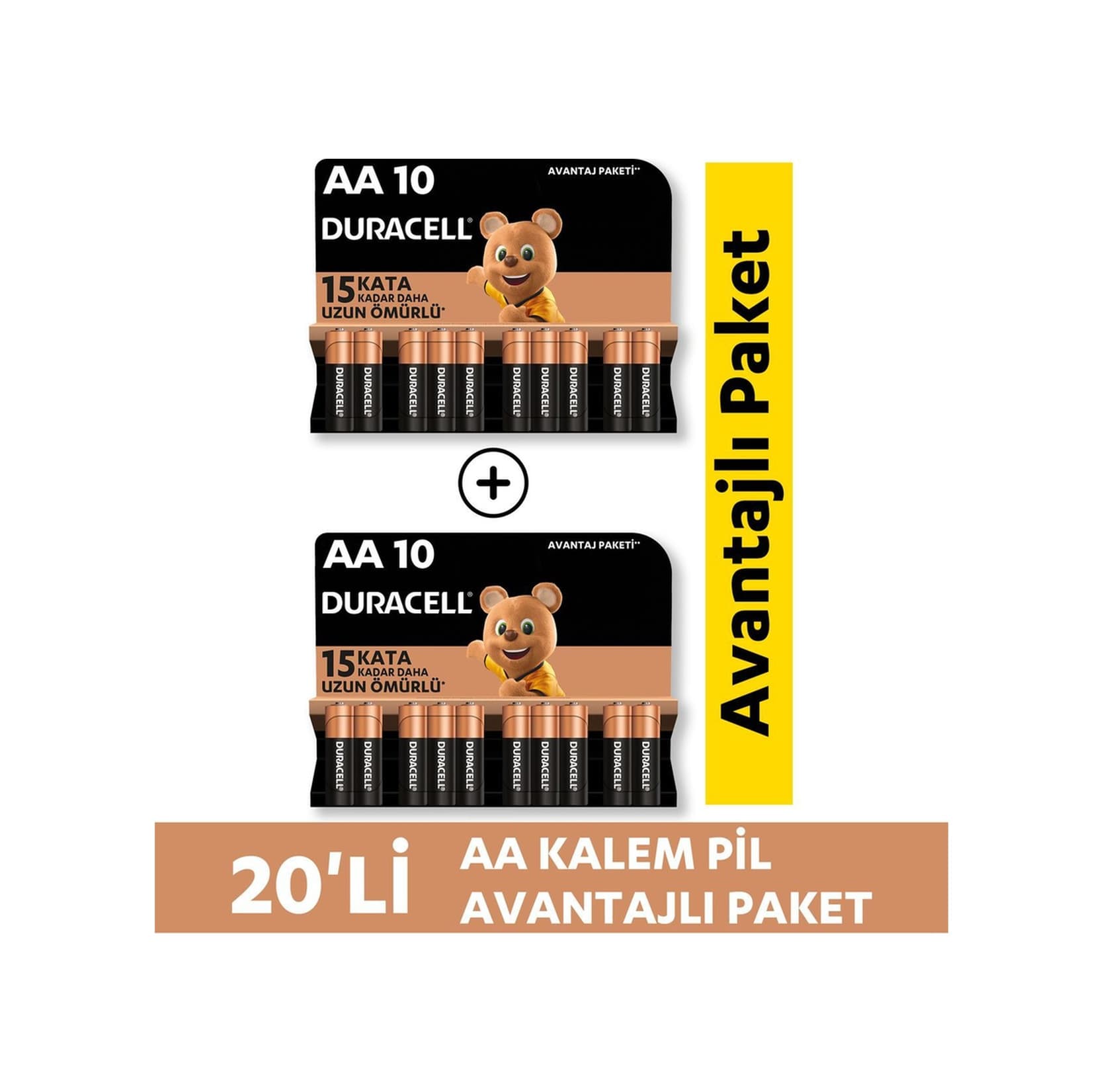 Duracell LR6/MN1500 AA Kalem Pil 20'li