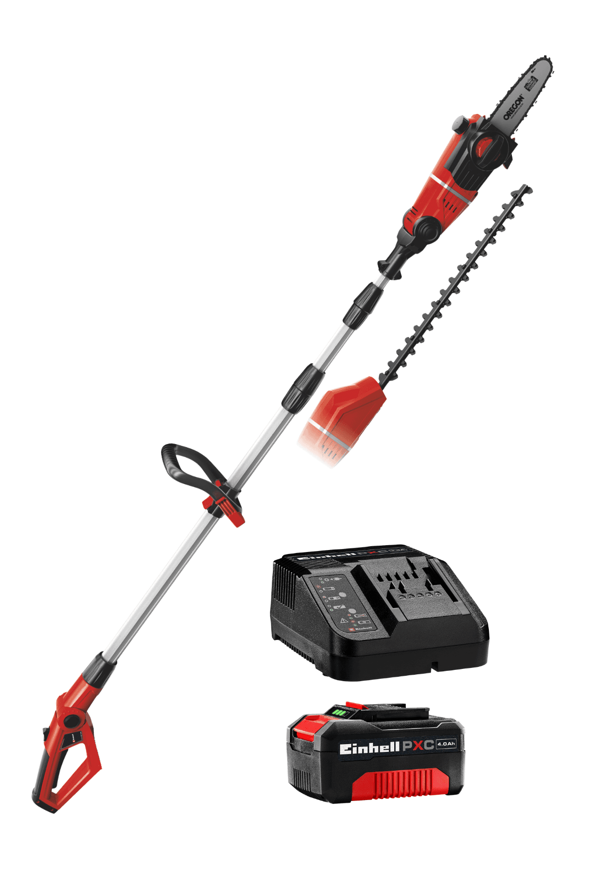 Einhell GE-HC 18 Li T, Akülü Çok Fonksiyonlu Budama Seti (4,0 Ah Akü ve Şarj Cihazı Dahildir)