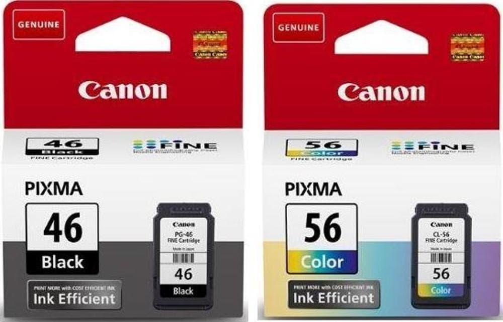 Canon PG 46 Cl 56 Pixma E404/E414/E464/E484 Siyah Renkli Kartuş