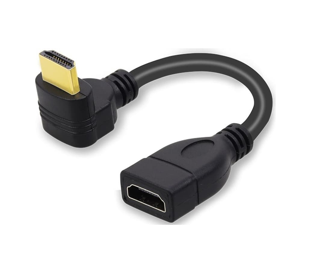 Hdmi Kablo Uzatma 90 Derece 4K 3D Hdmi Bağlantı Kablosu Adaptörü