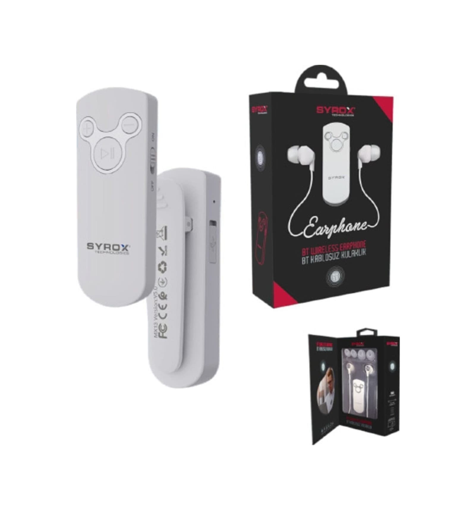 Syrox MX13 Mikrofonlu 5.0 Bluetooth Kulak İçi Kulaklık