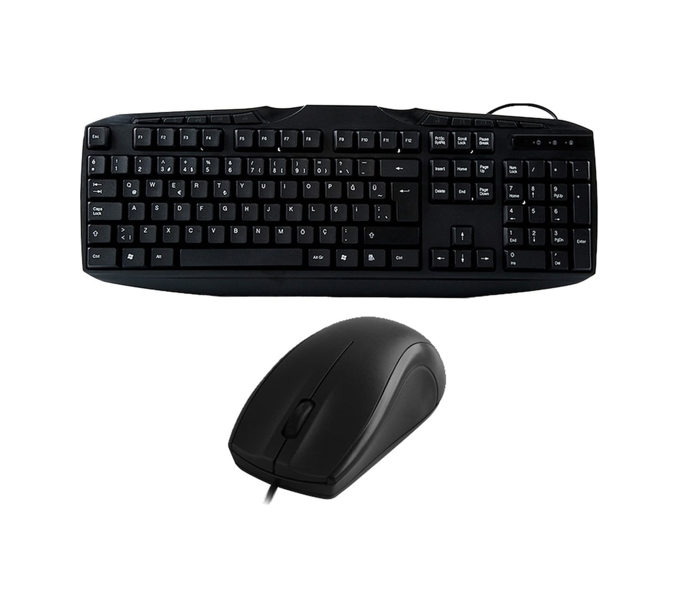 Everest UN-796 Kablolu Multimedia Q Klavye Mouse Set