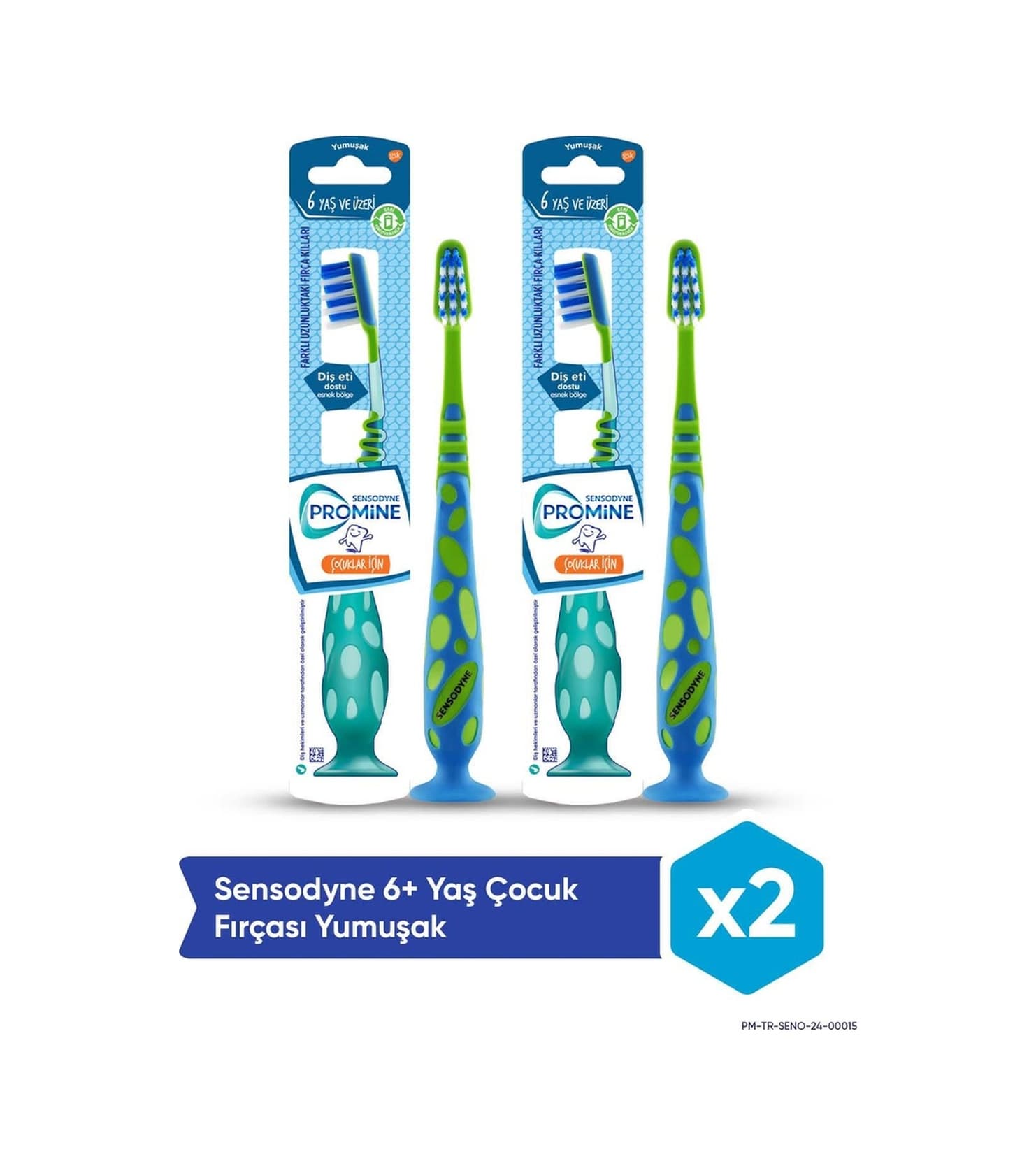 Sensodyne Promine 6 Yaş ve Üzeri Çocuk Özel Karakterli Yumuşak Diş Fırçası 2'li