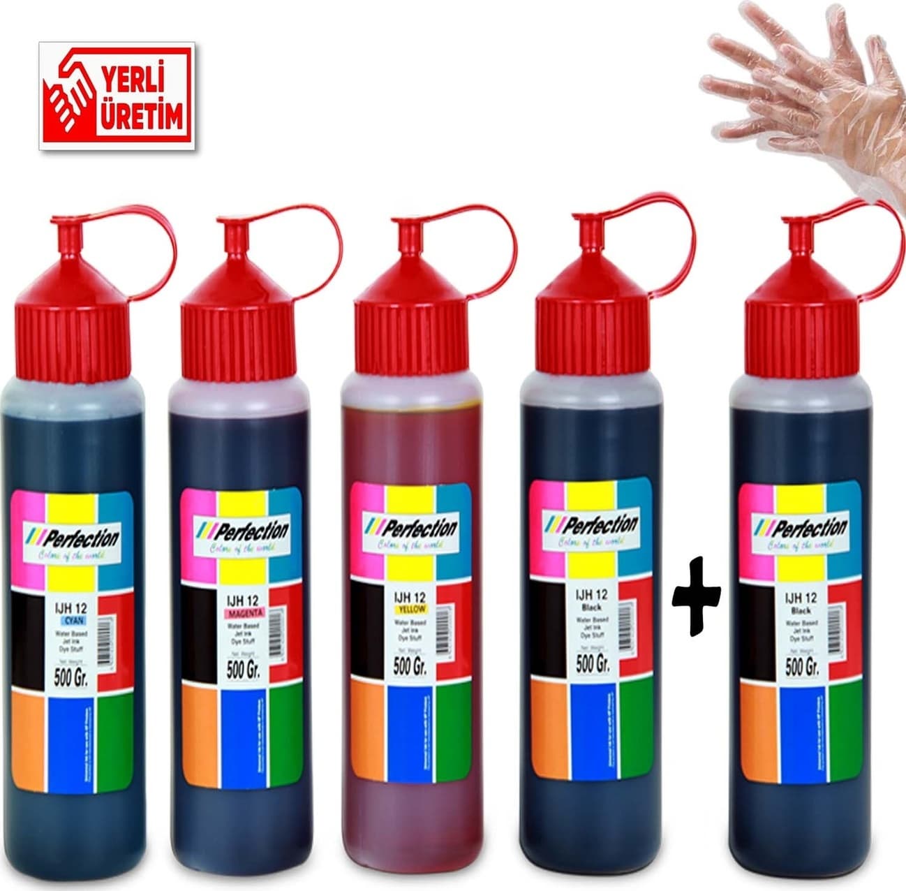 Hp , Epson, Canon, Brother Tanklı Yazıcı Üniversal Mürekkep Dolum Seti 5X500 ml. 35.000 sf.