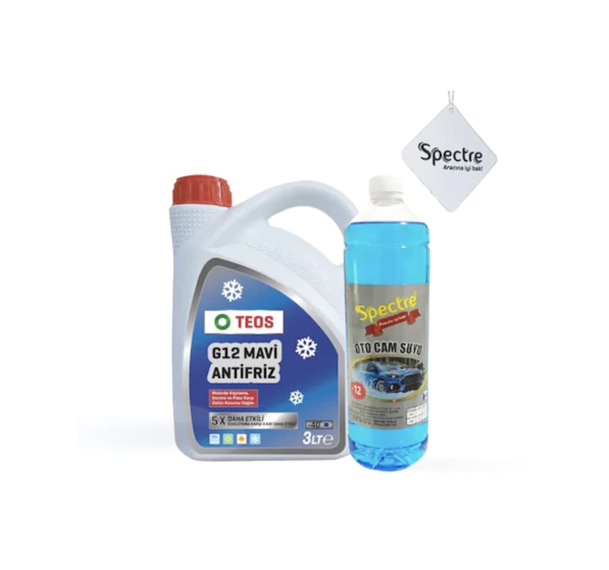 Teos -40 Derece Mavi Antifriz 3 Lt Spectre 1 Lt Cam Suyu