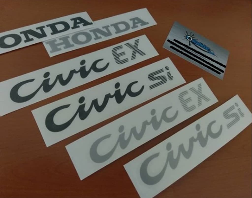 Honda Civic Ex Ef Arka Bagaj Seti Sticker