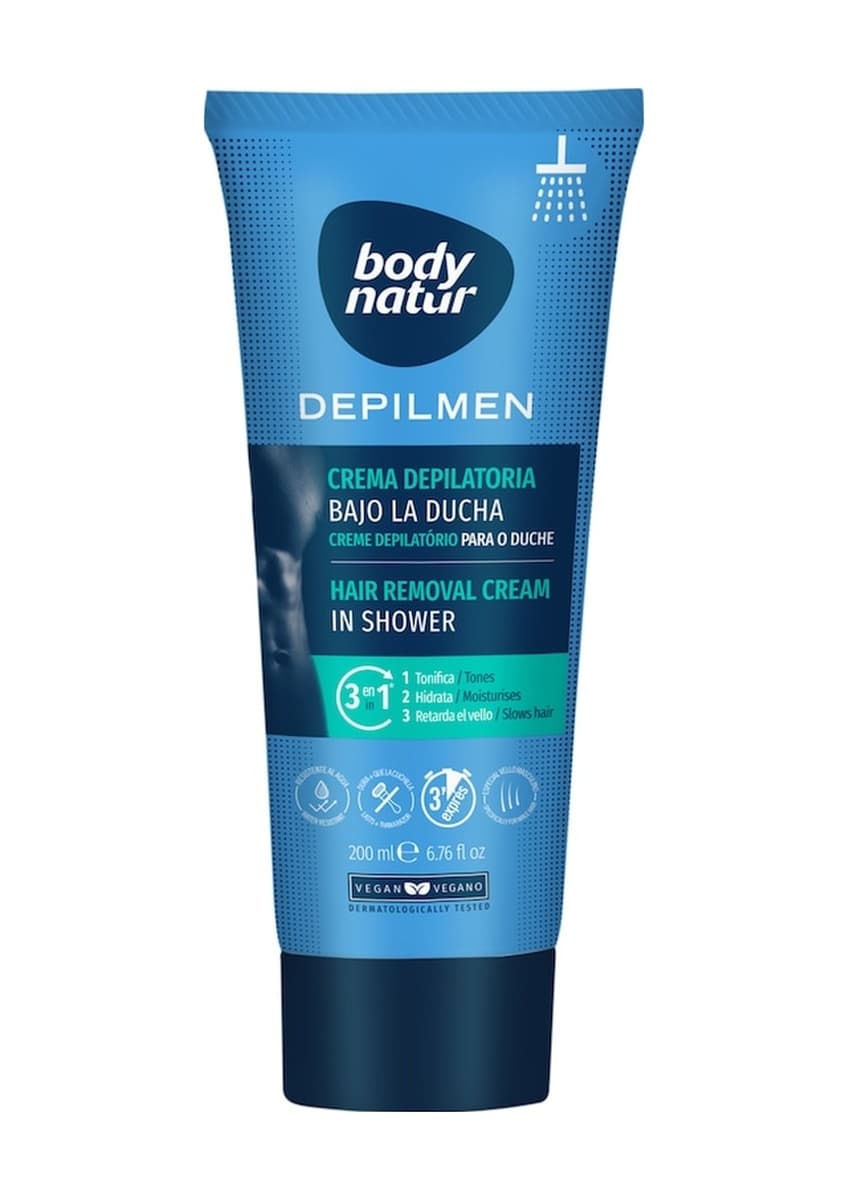 Body Natur Depilmen Erkek Duşta Vücut Tüy Dökücü Krem 200 ML