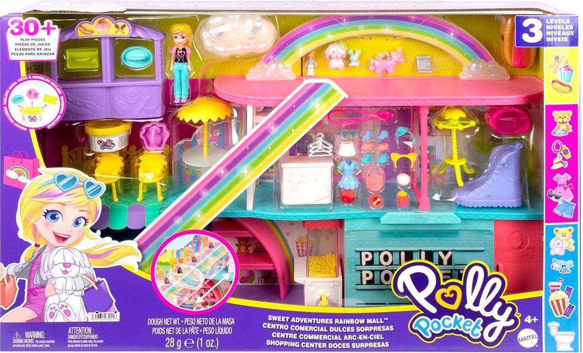 Polly Pocket Gökkuşağı Alışveriş Merkezi Oyun Seti HHX78
