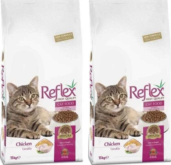 Reflex Tavuklu Yetişkin Kedi Maması 2 x 15 KG