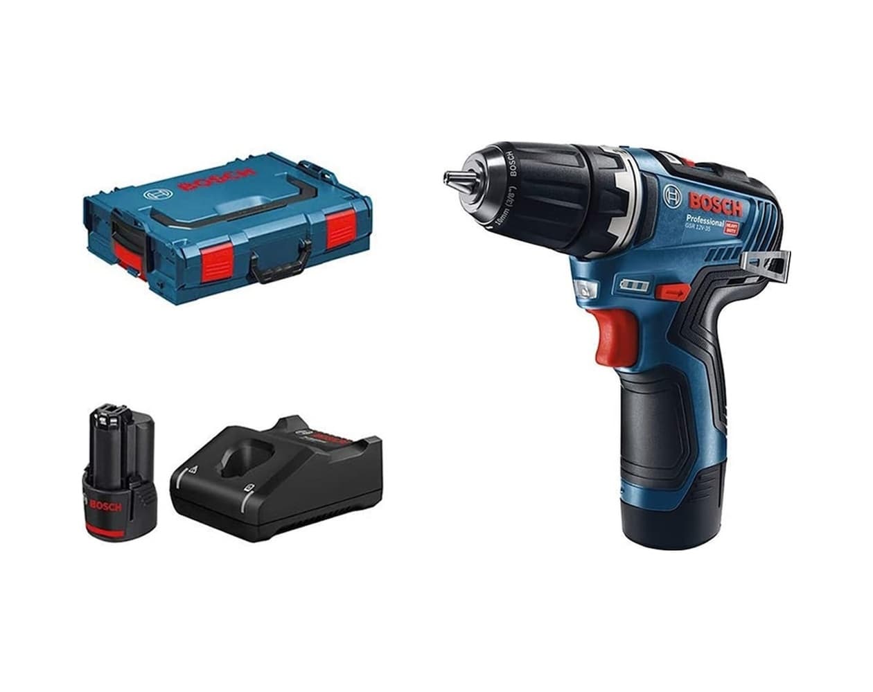 Bosch 06019H8002 GSR 12V-35 3.0 Ah Çift Akülü Vidalama Makinesi