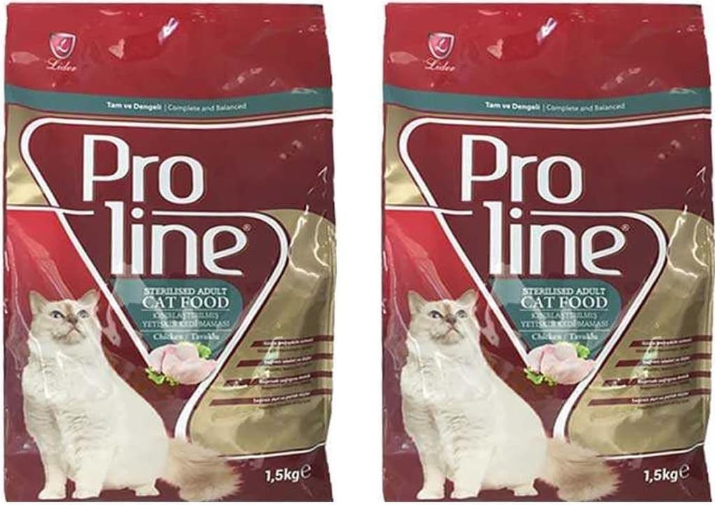 Pro Line Sterilised Kısırlaştırılmış Tavuklu Yetişkin Kedi Maması 2 x 1500 G