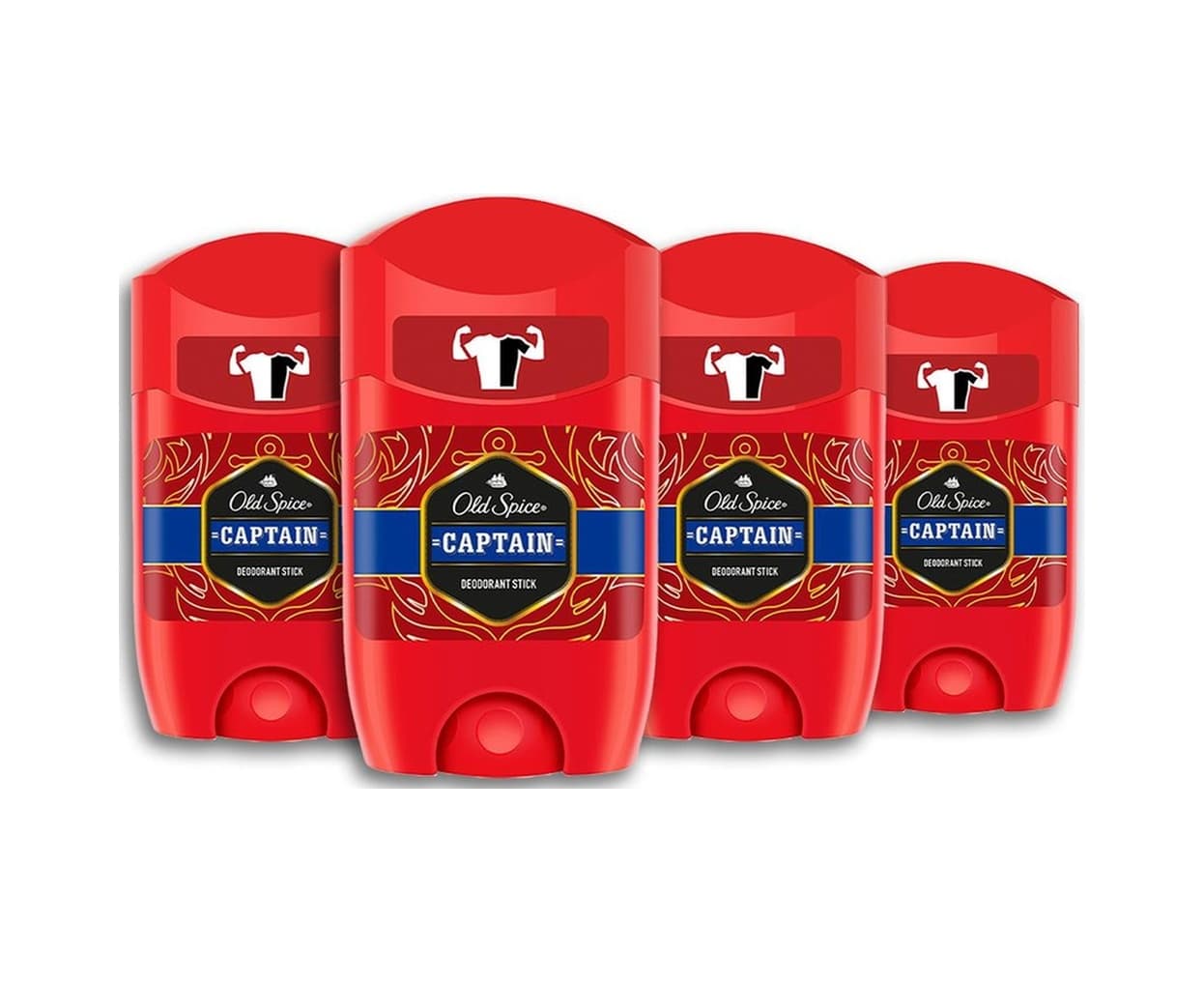 Old Spice Captain Erkek Stick Deodorant 4 x 50 ML