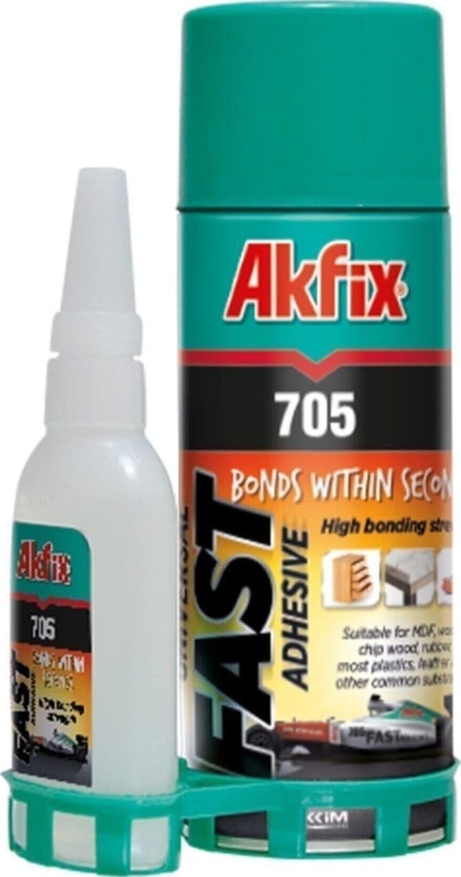 Akfix 705 Hızlı Yapıştırıcı 400 ML- 200 ML Seçenekler 50 G - 100 G Aktivatör