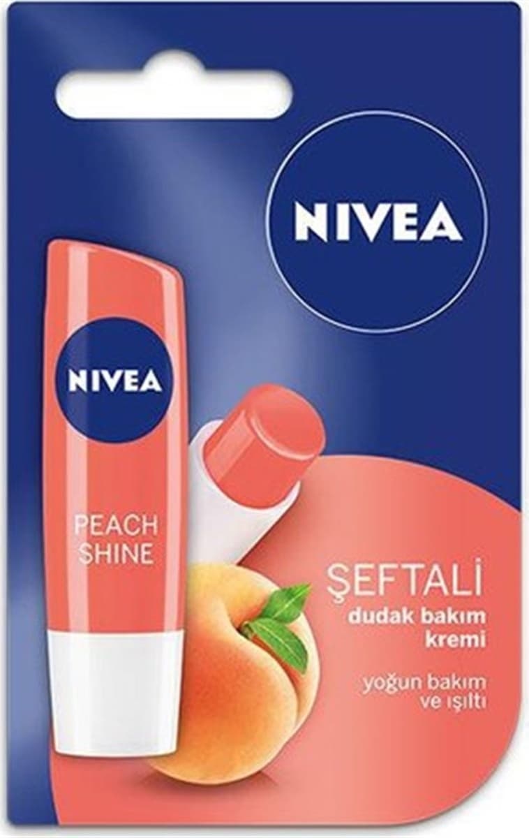 Nivea Shine Şeftali Dudak Bakım Kremi 4.8 G