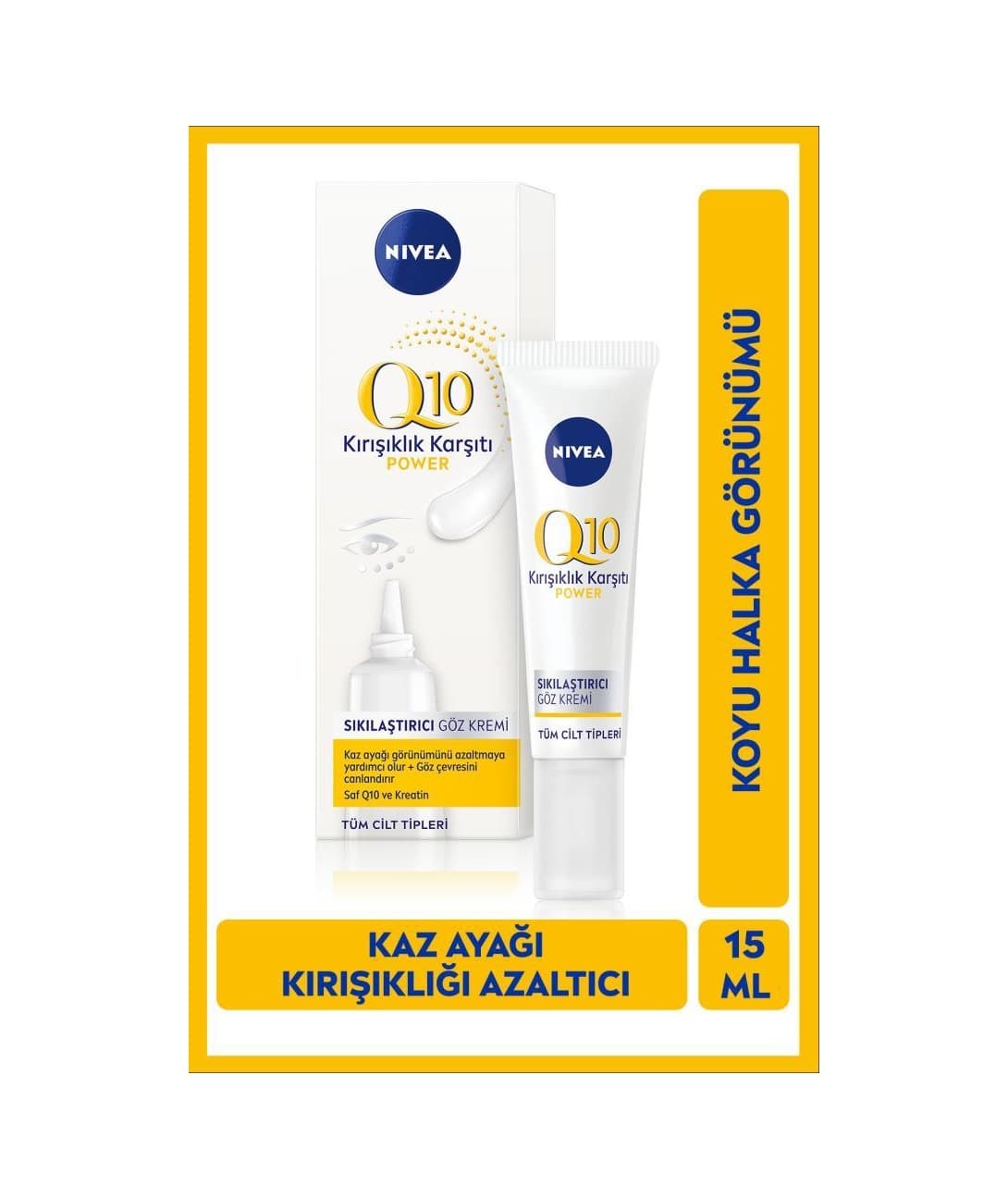 Nivea Q10 Plus Göz Bakım Kremi 15 ML