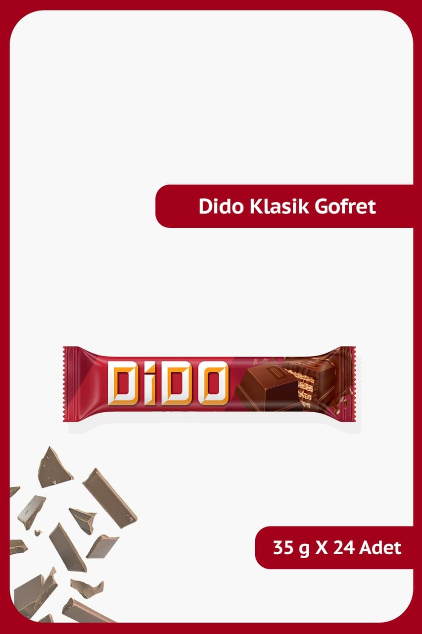 Ülker Dido Çikolatalı Gofret 24 x 35 G
