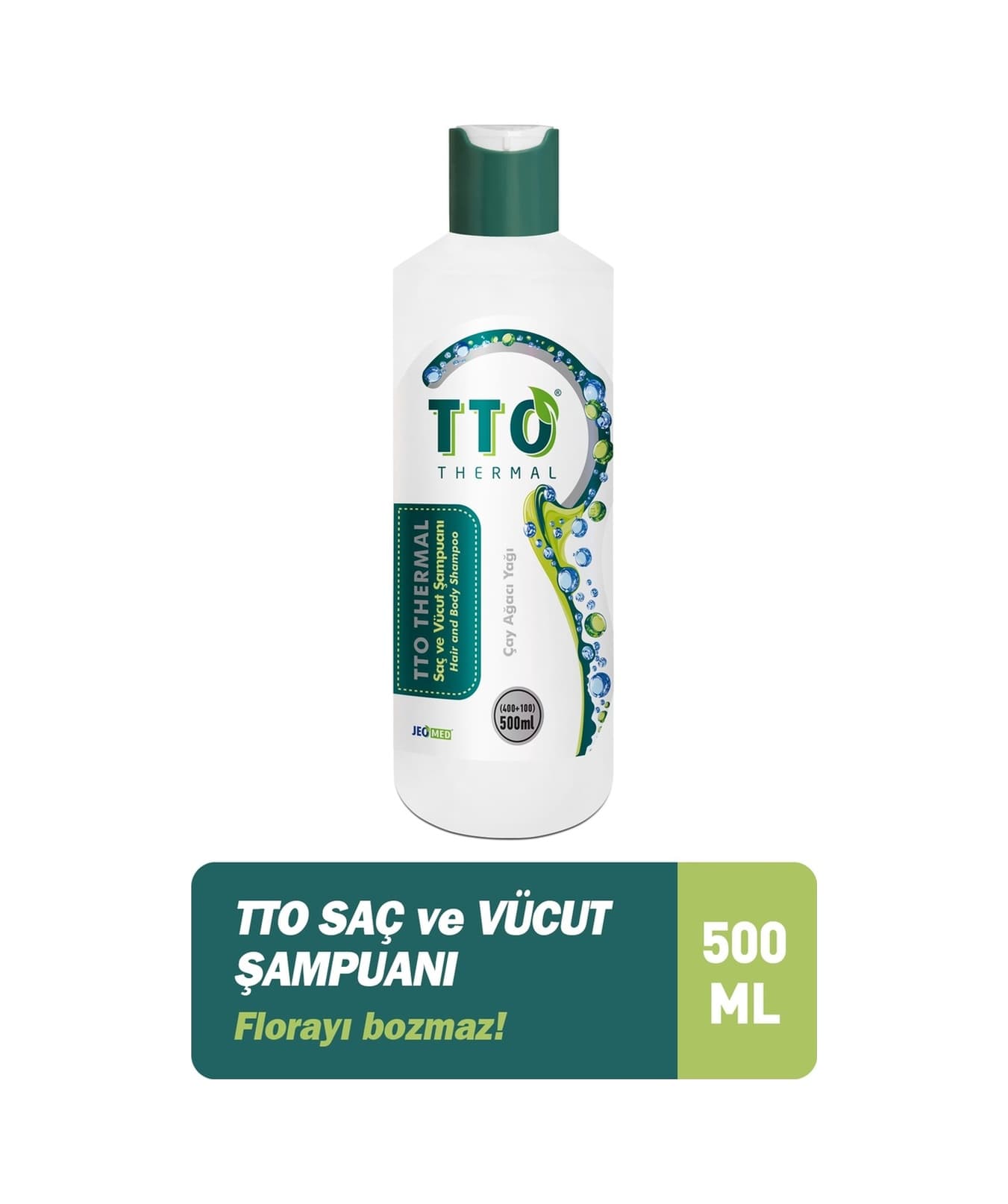 Tto Saç Ve Vücut Şampuanı 500 Ml Beyaz Çay Ağacı Yağı / Tea Tree Oıl