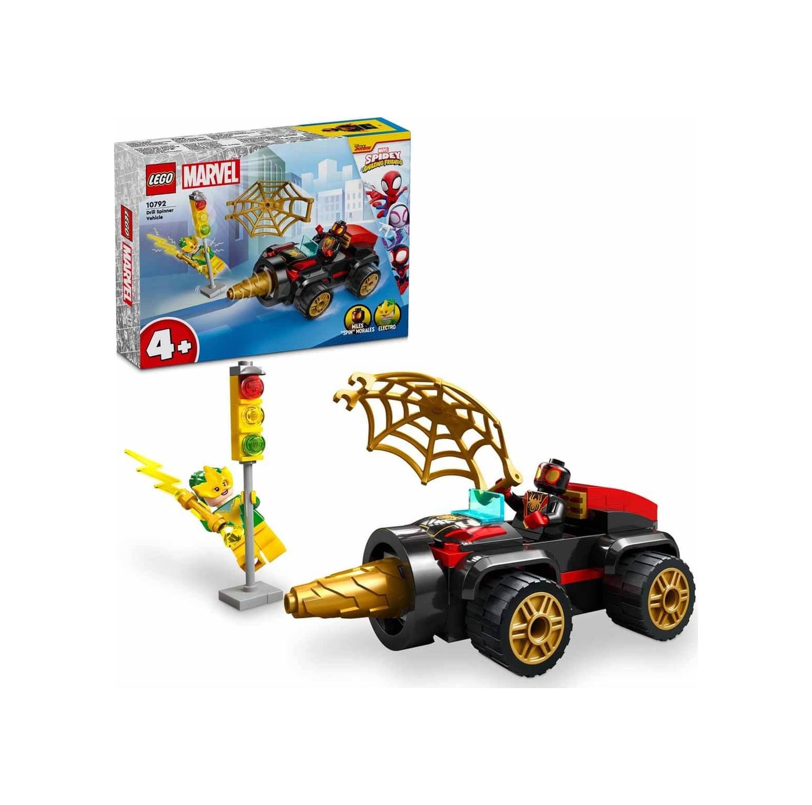 LEGO® Spidey Döner Burgulu Araç 10792 4+ Yaratıcı Oyuncak Yapım Seti - 58 Parça