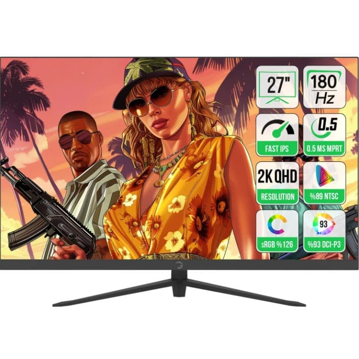 GamePower Sonic T80 27" 0.5 MS 180 Hz QHD 2K Fast IPS LED Monitör