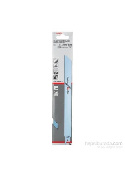 Bosch - Flexible Serisi Metal İçin Tilki Kuyruğu Bıçağı S 1122 Af - 5'Li Paket