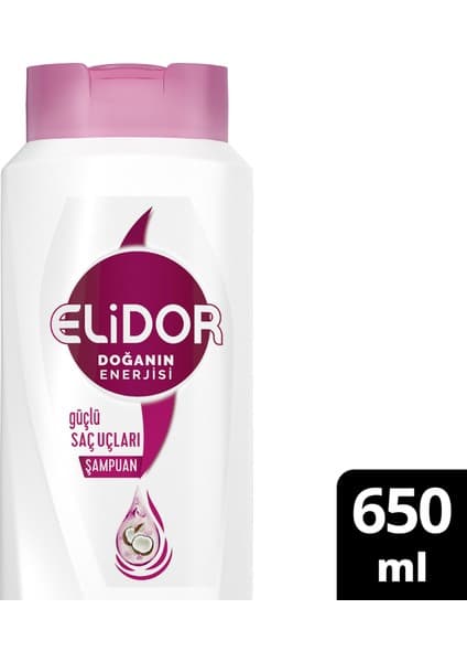 Elidor Doğanın Enerjisi Güçlü Saç Uçları Şampuan 650 ML
