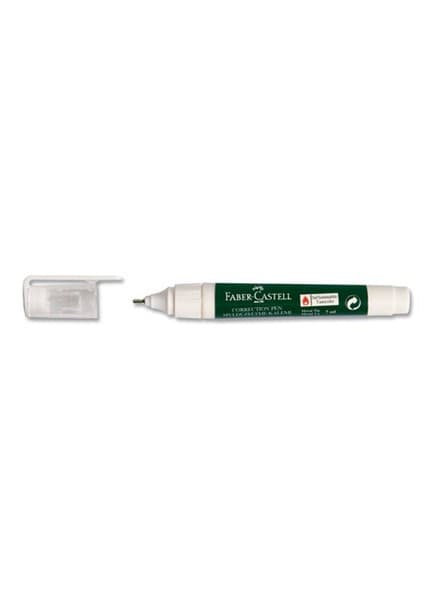 Faber-Castell Sıvı Düzeltme Kalemi 1 Adet Beyaz Renk Ergonomik Tasarım