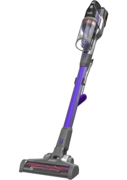 Black & Decker Dik Süpürge BHFEV362DP-QW Mor HEPA Filtreli 0.75 L Toz Haznesi ile Sessiz Temizlik