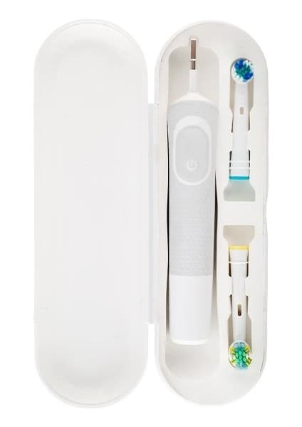 Pi & Go Oral-B Şarjlı Diş Fırçası Koruma Kabı Saklama Kabı Hijyenik Seyahat Kutusu - Beyaz