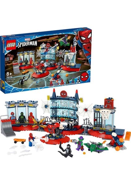 LEGO ® Marvel Örümcek Adam Örümcek Yuvasına Saldırı 76175; Örümcek Adam'in Karargahını içeren Koleksiyonluk Yapım Oyuncağı (466 Parça)