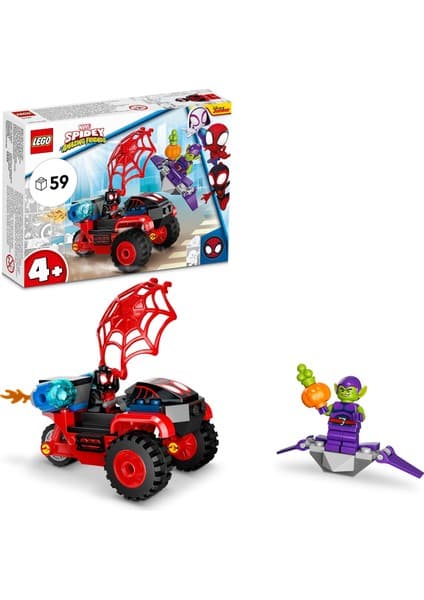 LEGO Marvel Spidey ve İnanılmaz Arkadaşları Miles Morales: Örümcek Adam#ın Tekno Motosikleti 10781 - 4 Yaş ve Üzeri İçin Oyuncak Yapım Seti (59 Parça)