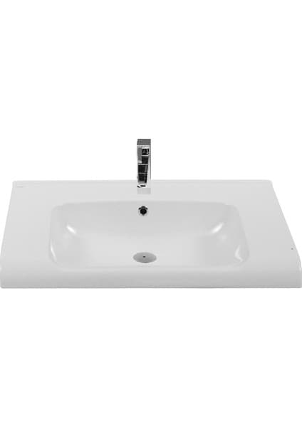 Turkuaz Seramik Anova 80 cm Etajerli Lavabo