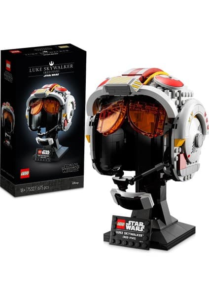 LEGO Star Wars# Luke Skywalker#'ın (Kırmızı Beş) Kaskı 75327 - Yetişkinler için Koleksiyonluk Star Wars Sergileme Modeli Yapım Seti (675 Parça)