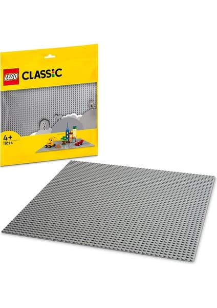 LEGO ® Classic Gri Plaka 11024 - 4 Yaş ve Üzeri LEGO Severler için Açık Uçlu Yaratıcı Yapım Seti (1 Parça)