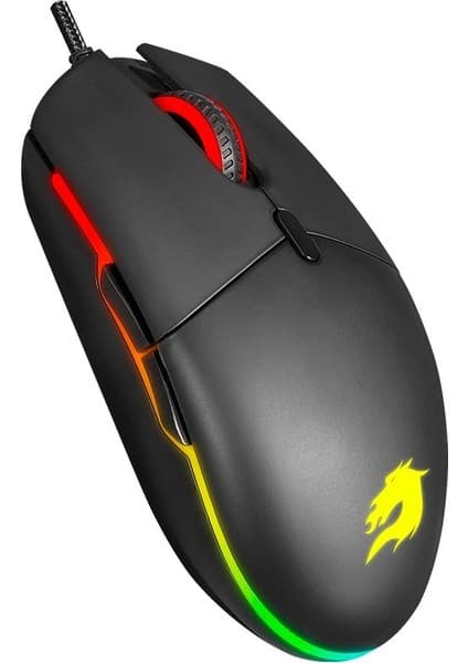 GameBooster GB-M630 USB RGB Led Aydınlatmalı 3200dpi Gaming Optic Siyah Mouse
