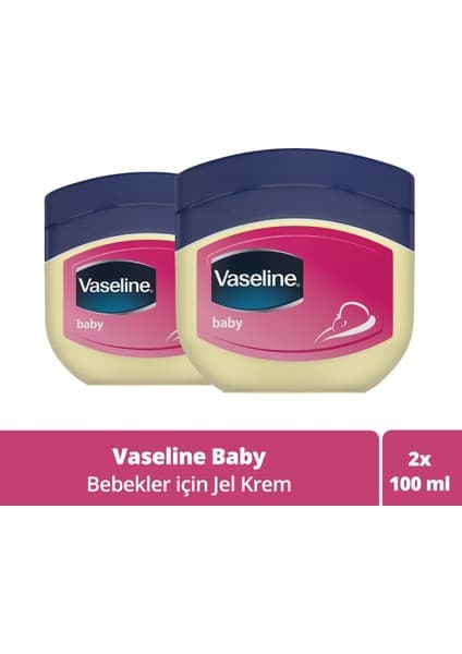 Vaseline Jel Krem Baby 100 ml X2