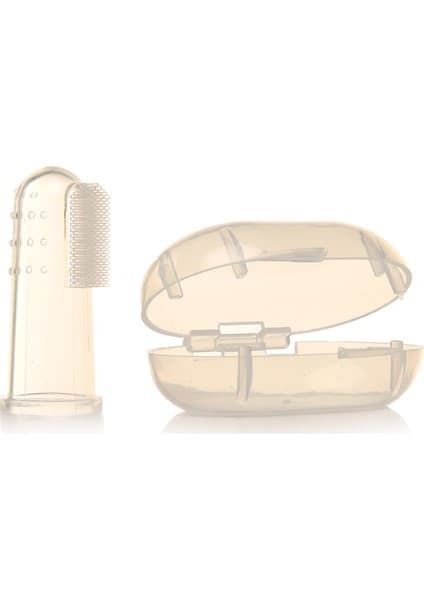 Baby Plus Silikon Parmak Diş Fırçası Yumuşak Dokulu BPA'sız Kolay Temizlenebilir Bebekler İçin