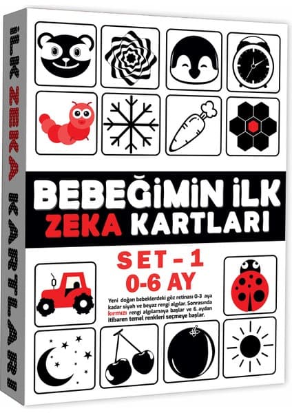 DIYTOY Eğitici Kartlar 0-6 Ay Erken Eğitim Zeka Kartı