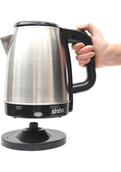 Sinbo SK-8015 Kablosuz Su Isıtıcı Paslanmaz Çelik Kettle Krom