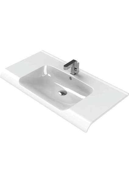 Turkuaz Seramik Anova 100x50 cm Etajerli Lavabo