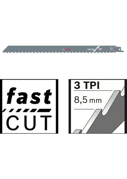 Bosch Tilki Kuyruğu Bıçağı S 1211 K - Buz ve Kemik Kesme 5'Li Paket