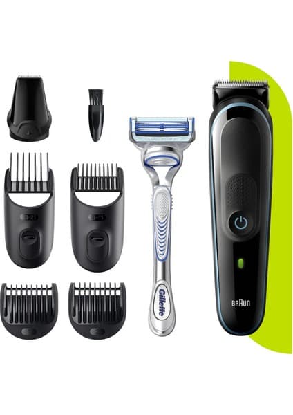 Braun Mgk 3342 Erkek Bakım Kiti 7'si 1 Arada Şekillendirici + Gillette Hediye
