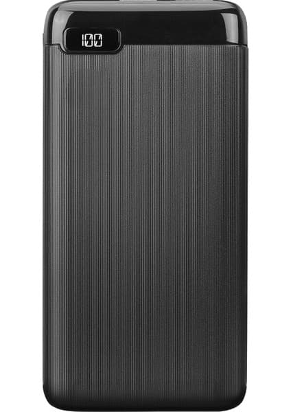S-Link IP-K11 10000MAH 2*usb+Micro+Type-C Siyah LCD Ekranlı Taşınabilir Pil Şarj Cihazı