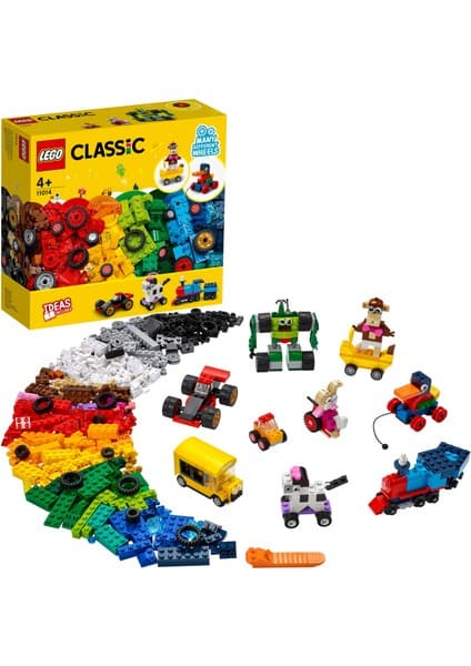 LEGO ® Classic Yapım Parçaları ve Tekerlekler 11014 653 Parça Eğlenceli Hediye Seti 4 Yaş ve Üzeri Çocuklar İçin