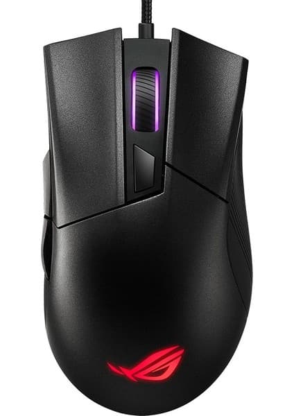 Asus ROG GLADIUS II CORE FPS OYUNCU MOUSE 6200 DPI SENSOR AURA SYNC RGB ÖRGÜLÜ KABLO