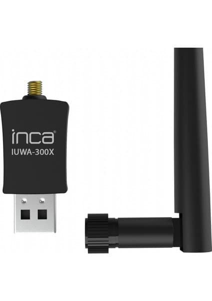 Inca IUWA-300X 300 Mbps 11N Harici 5Dbi Anten Wireless Adaptör