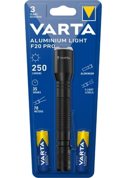 Varta 16607 El Feneri Alüminyum Işık F20 Pro Aydos