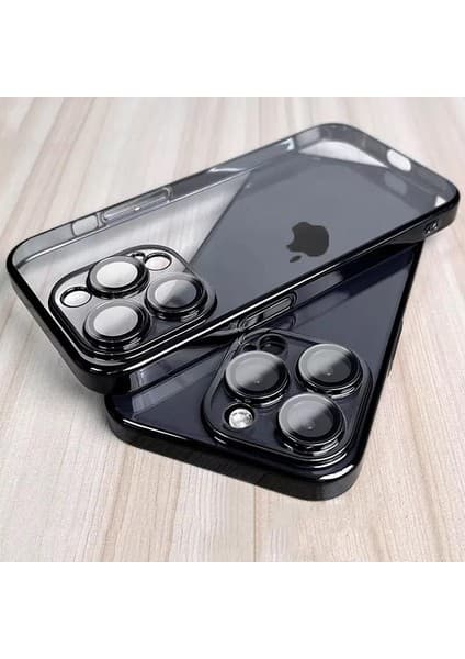 Dexmon iPhone 14 Pro Max Kılıf 3D Kamera ve Lens Mercek Korumalı Ultra Lüks Razer Plating Case