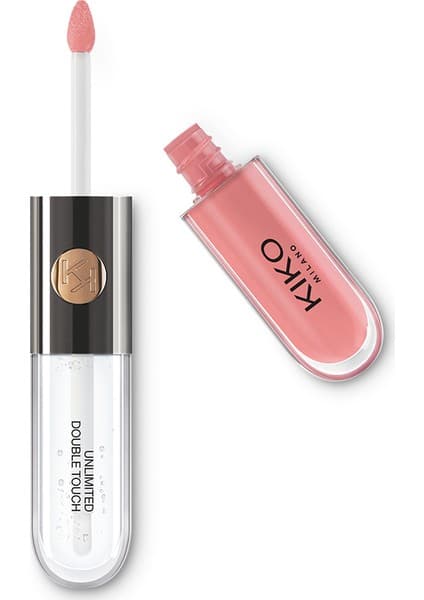 Kiko Milano Ruj - Unlımıted Double Touch - 101 Soft Rose - Uzun Süre Kalıcı Parlak / Mat Likit Lipstick