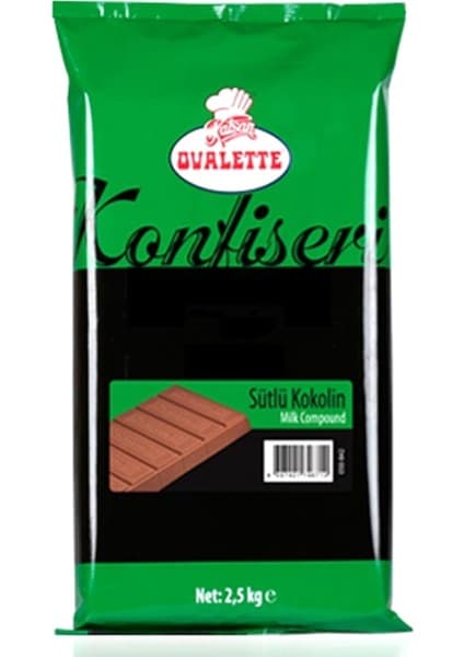 Ovalette Ovalette Sütlü Konfiseri Kokolin Çikolata (2.5 Kg)