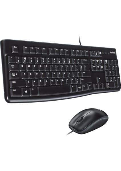 Logitech MK120 Usb Q Siyah Kablolu Klavye + Mouse Set